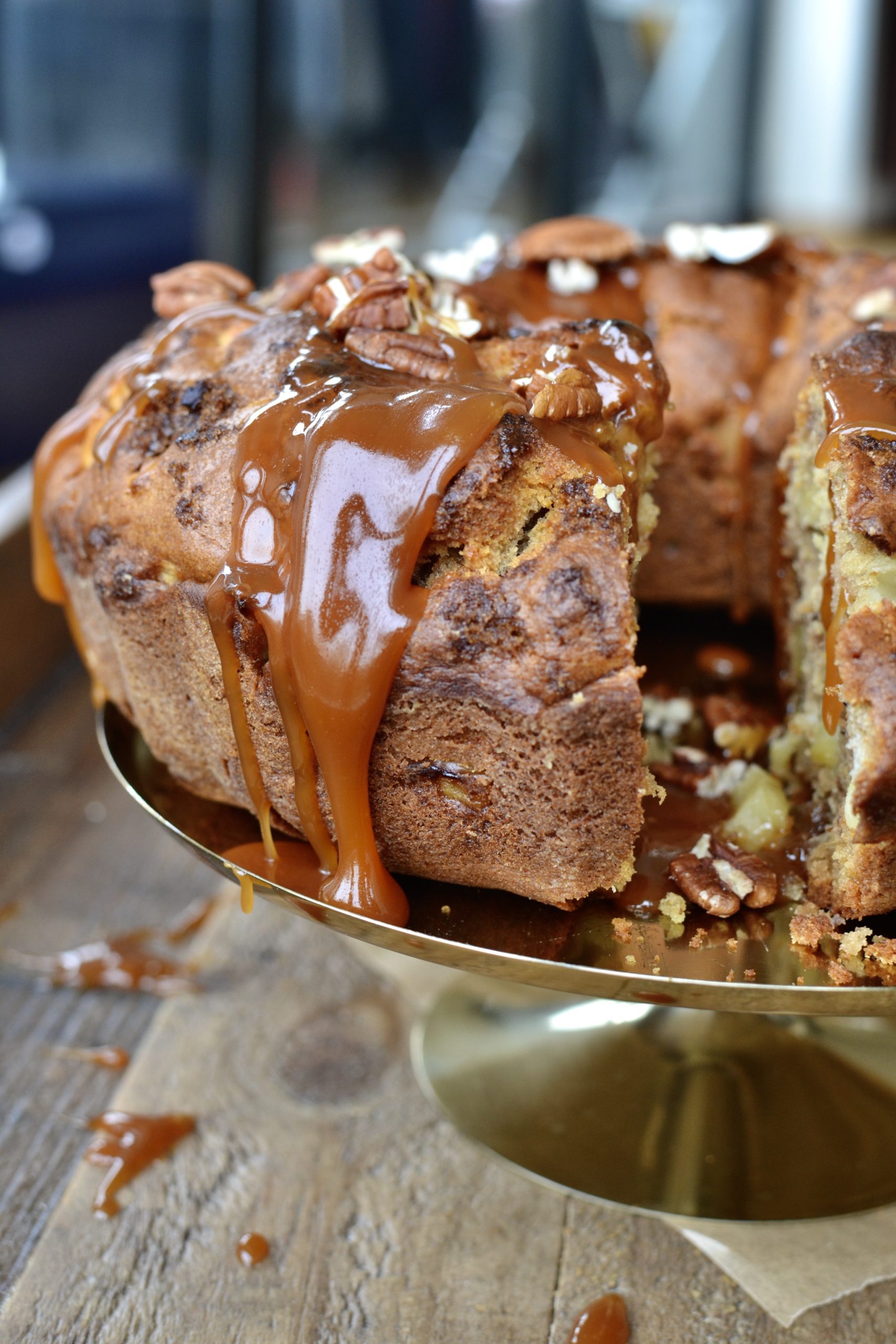 Apple Cake with Salted Caramel