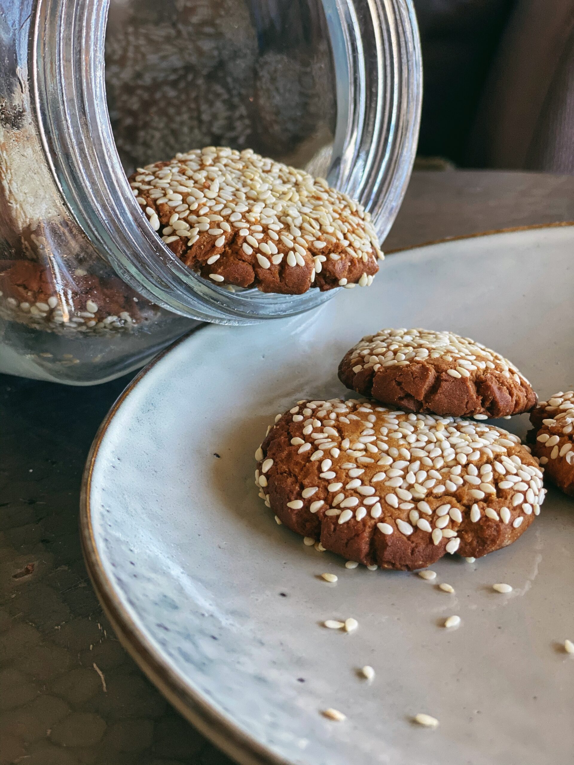 Debes B Tahini Cookies (Lebanese Carob Molasses and Tahini Cookies)